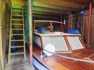 19386 Lübz, Bootshaus/schuppen mit Boot und Strom