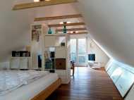 freistehendes reetgedecktes Bootshaus in Goldberg 