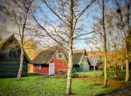 freistehendes reetgedecktes Bootshaus in Goldberg 